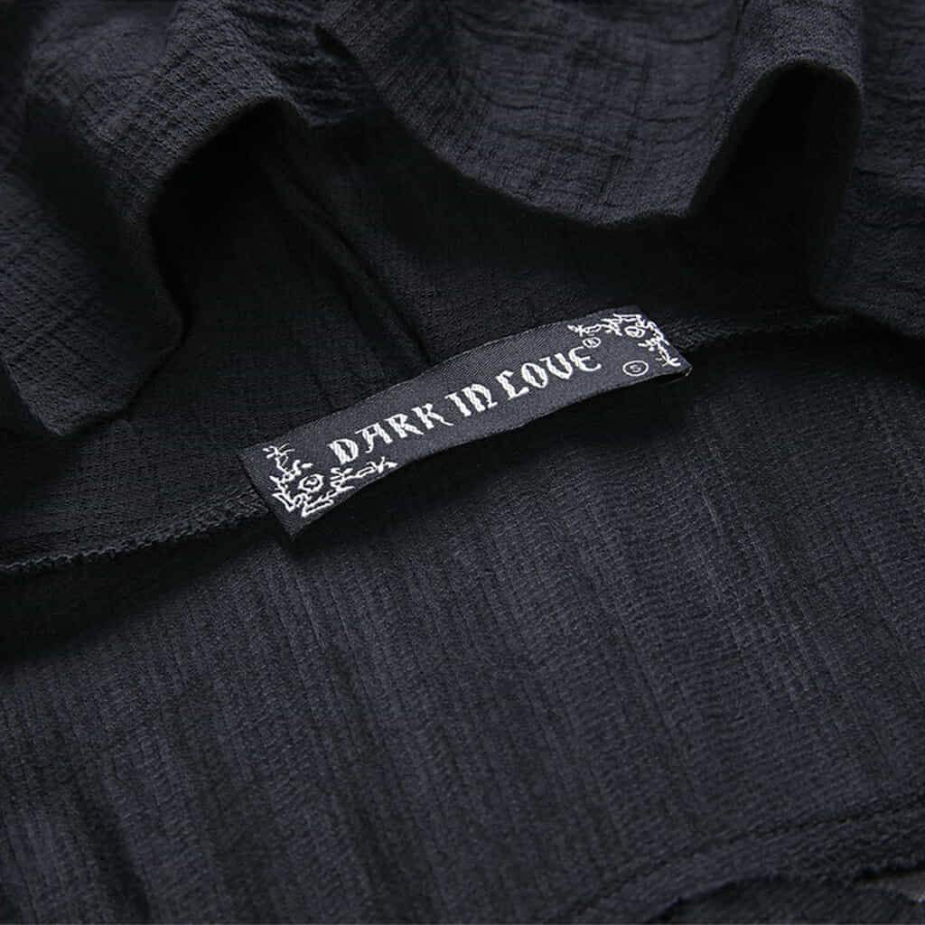 Women's Grungy Goth Hooded Coat - Image 8