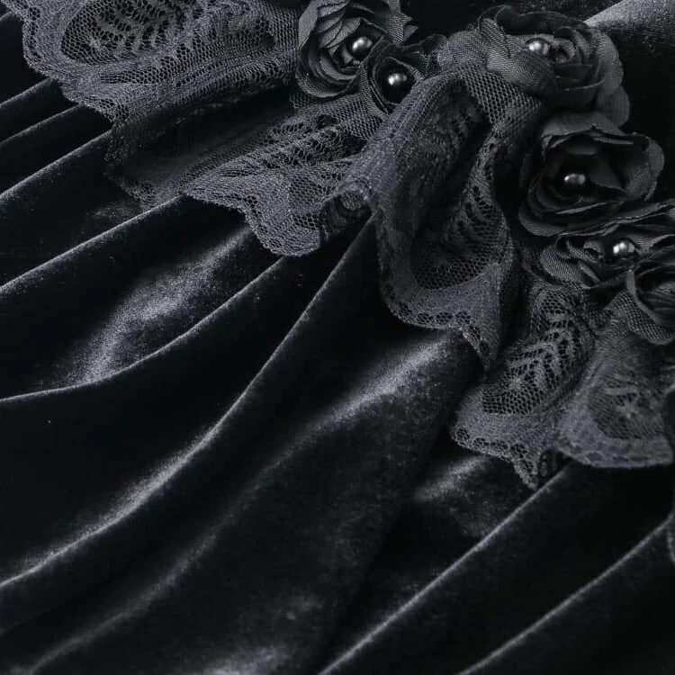 Women's Lace & Flower Vintage Cape - Image 10