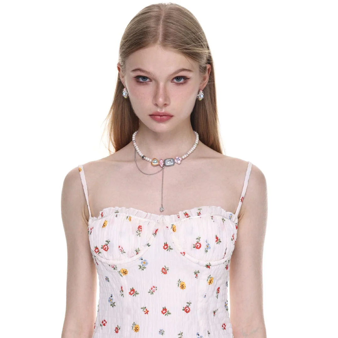 Women's Lolita Irregular Diamante Pearl Necklace - Image 3