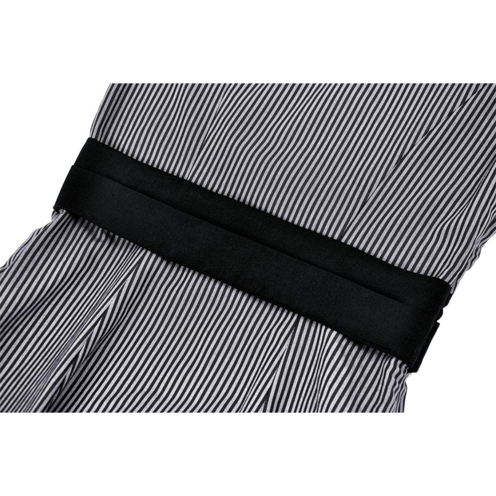 Women's Lolita Lace Collar Striped Dress - Image 15