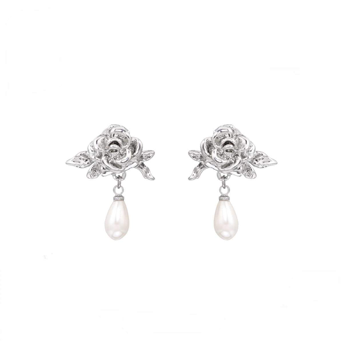 Women's Lolita Rose Pearl Earrings - Image 5