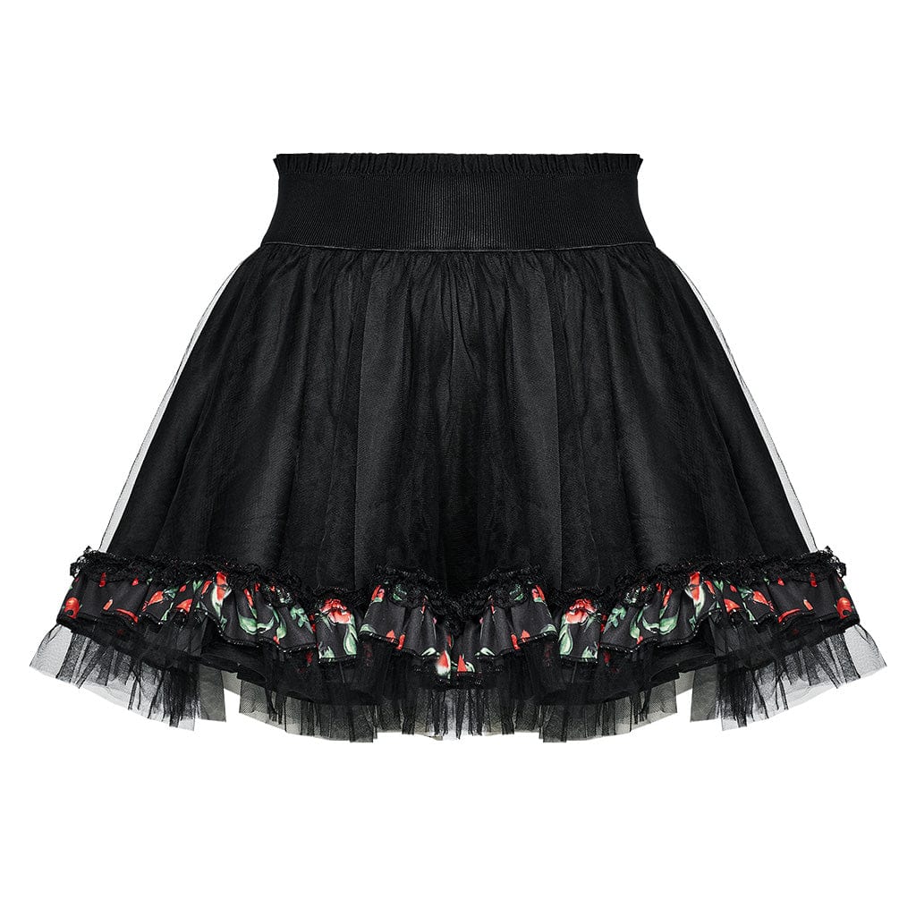 Women's Lolita Watermelon Printed Kimono with Skirt - Image 7