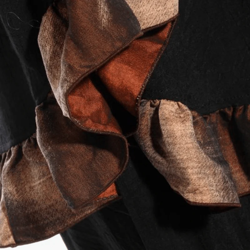 Women's Long Layered Steampunk Skirt - Image 7
