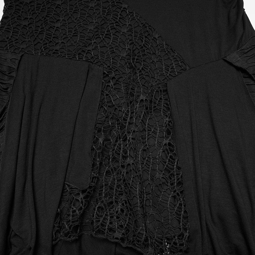 Women's Plus Size Gothic Plunging Irregular Ripped Honeymoon Dress Graduation Dress - Image 8