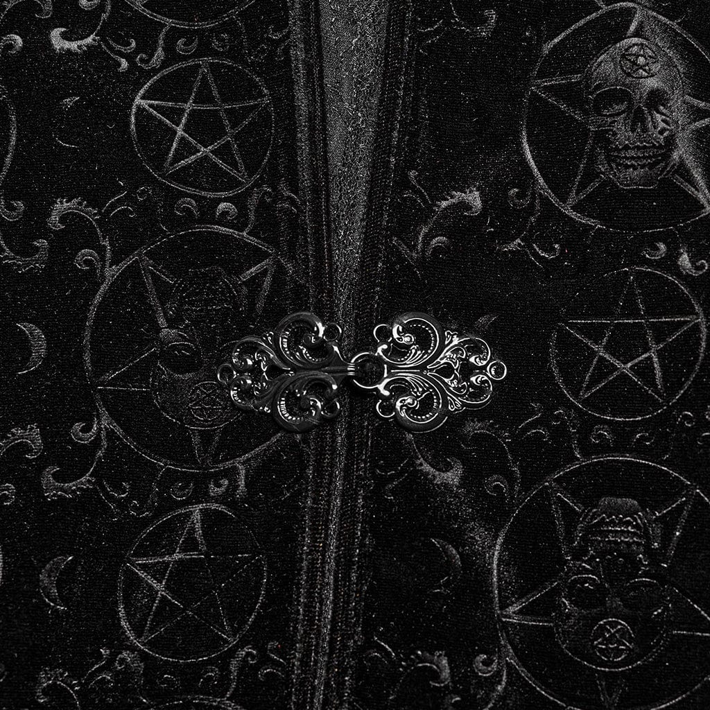 Women's Plus Size Gothic Star Tassels Velvet Cape - Image 7