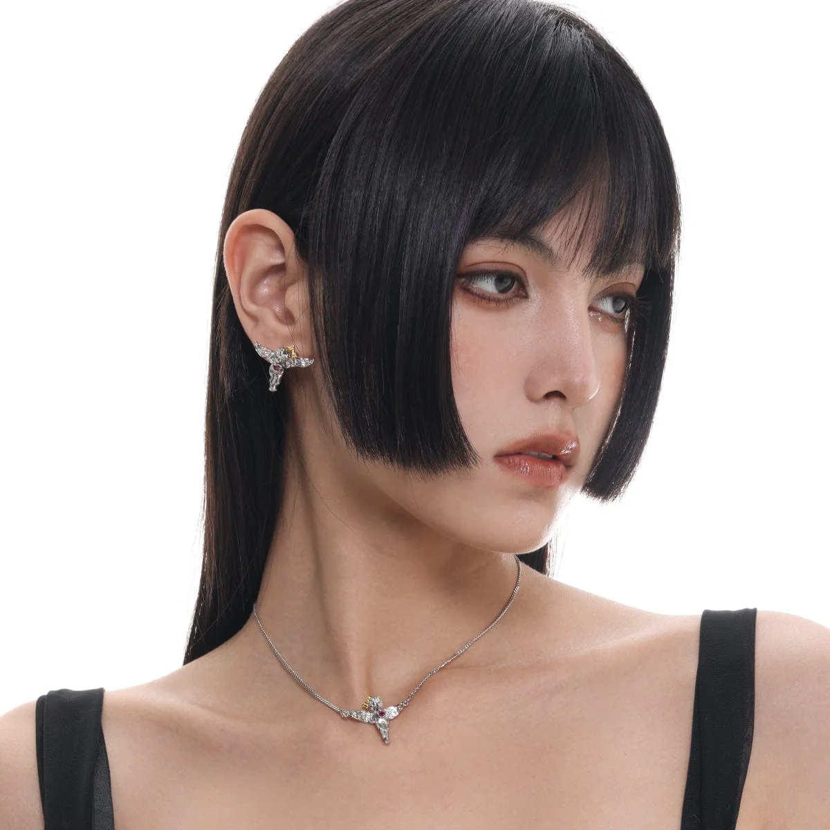 Women's Punk Angel Necklace - Image 4