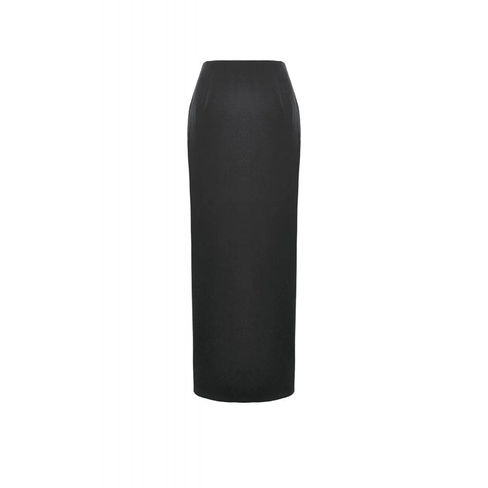 Women's Punk Asymmetric Eyelet Strappy Zip Long Skirt - Image 9