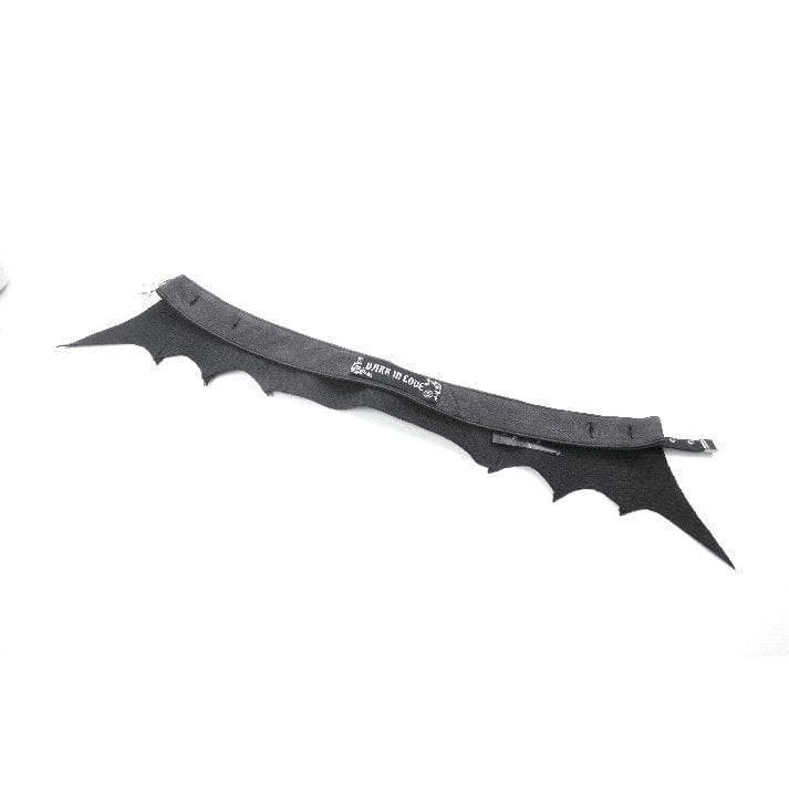 Women's Punk Batwing O-ring Faux Leather Choker - Image 17
