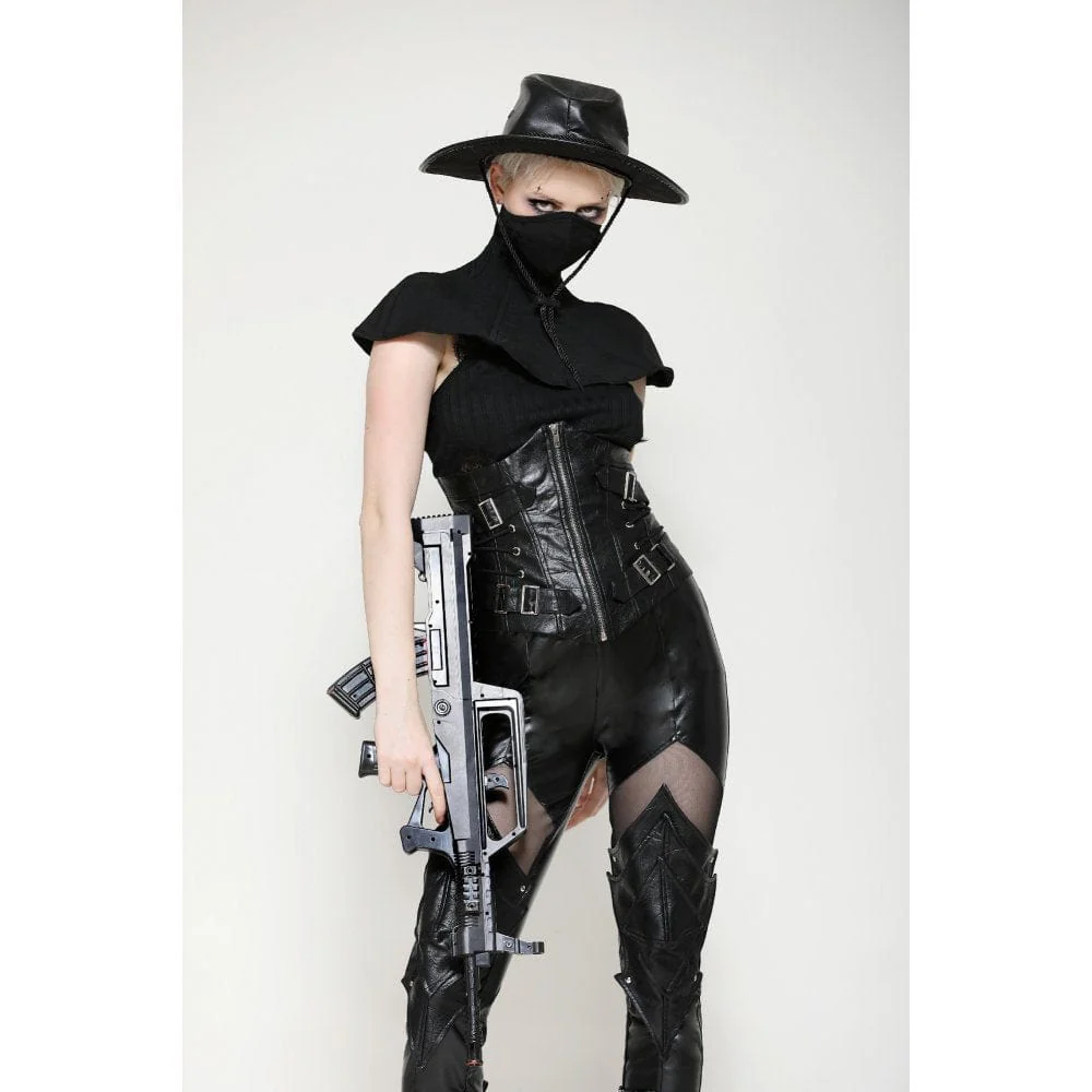 Women's Punk Bead High Collar Neckwear - Image 2
