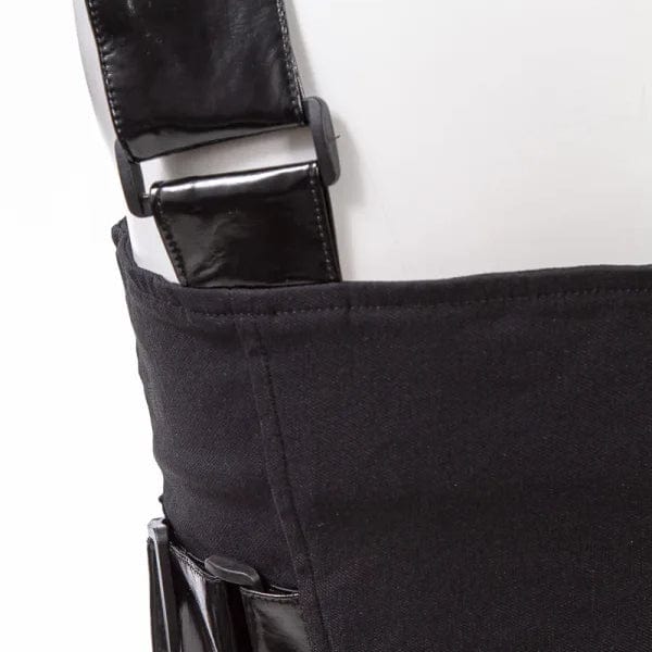 Women's Punk Big-buckle Mesh Splice Vest - Image 9