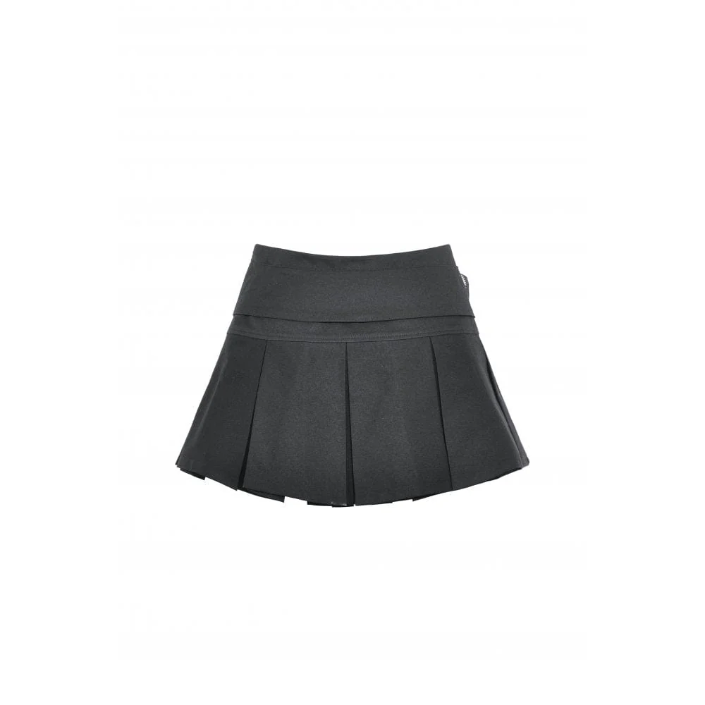 Women's Punk Big-pocket Buckle Pleated Skirt - Image 12