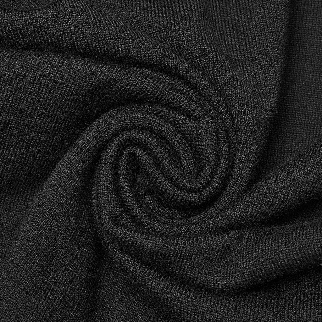 Women's Punk Buckle Two-piece Knitted Music Festival Dress - Image 6
