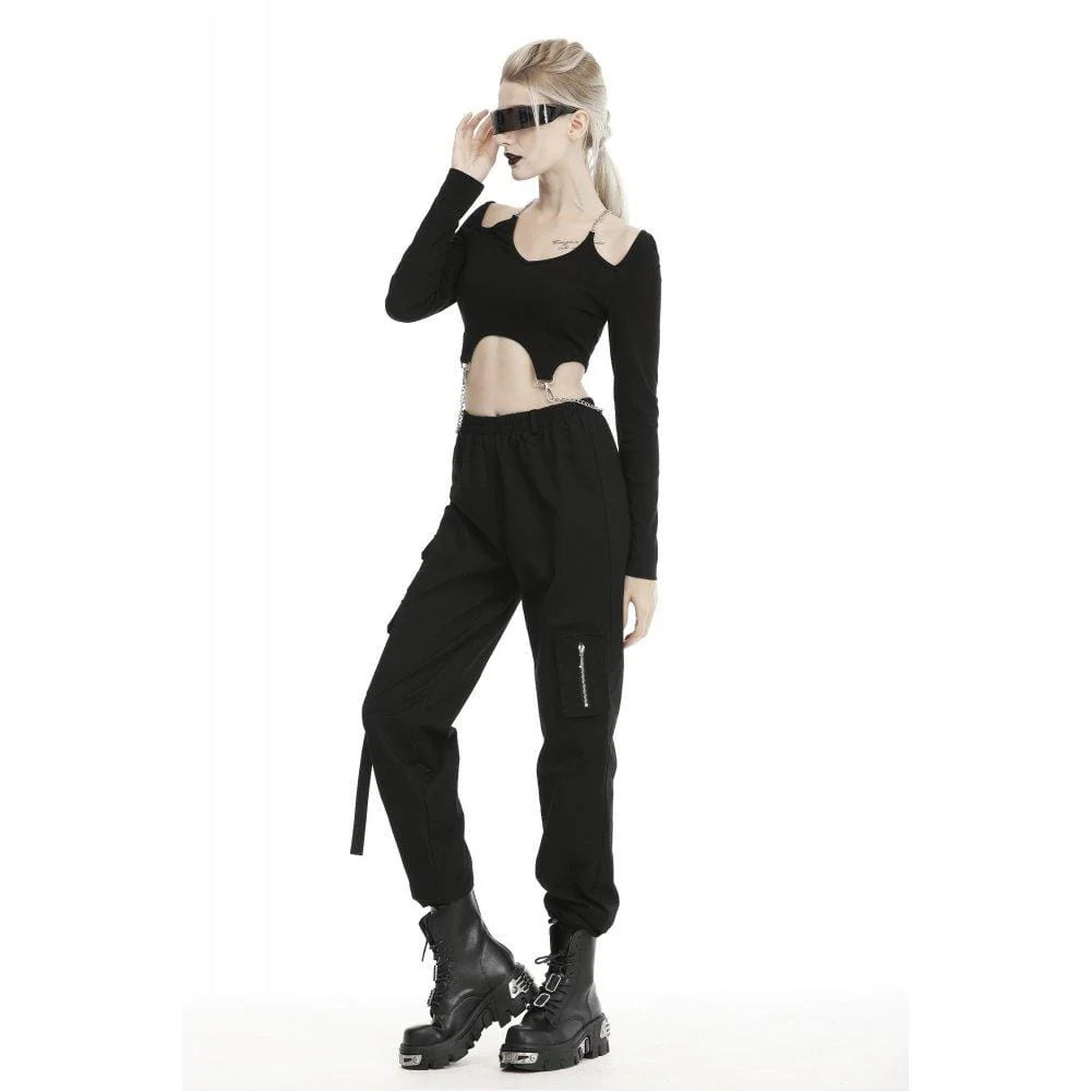 Women's Punk Cargo Pants - Image 4