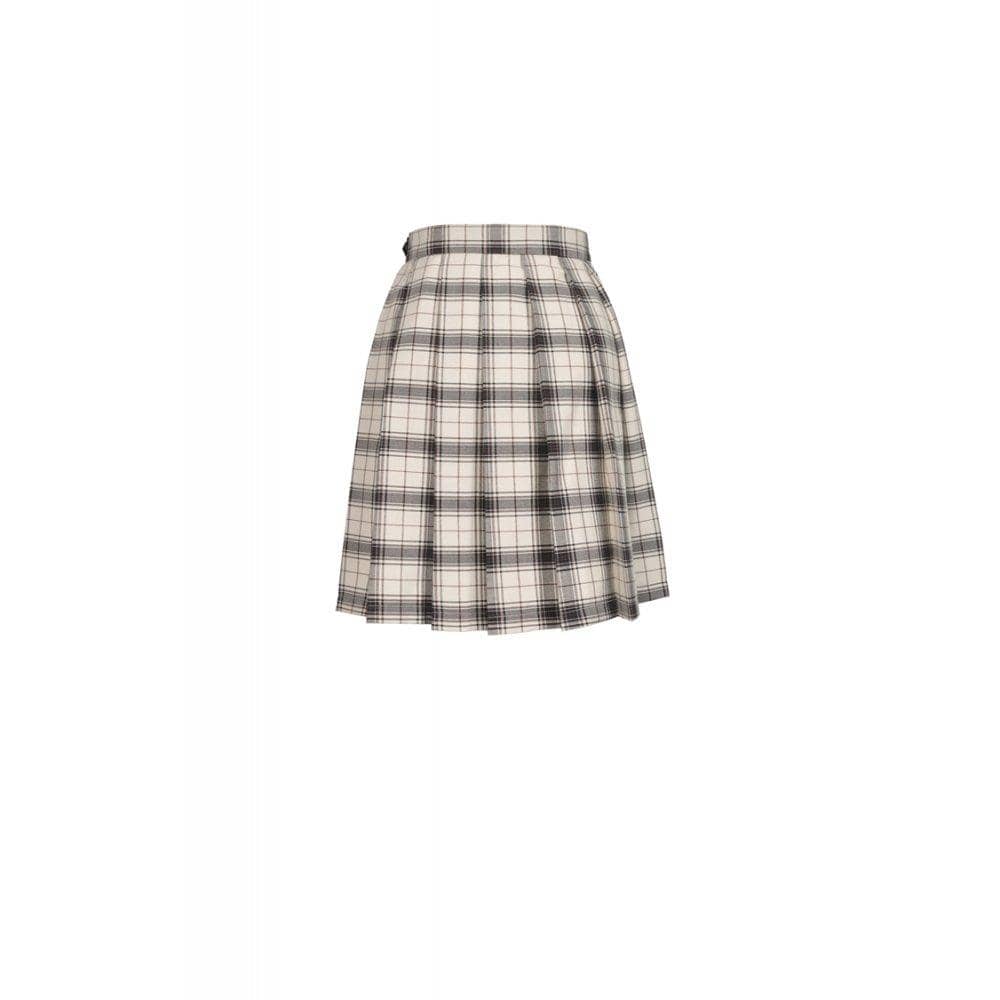 Women's Punk Checked Belts Plaid Pleated Short Skirts - Image 8