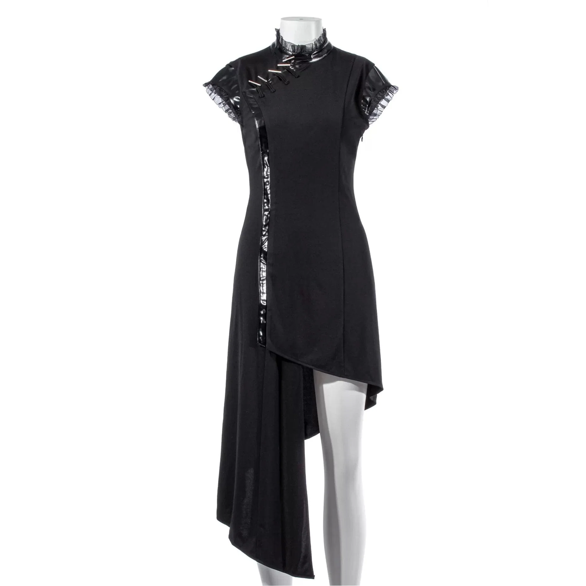 Women's Punk Cheongsam Collar Irregular Dress - Image 5