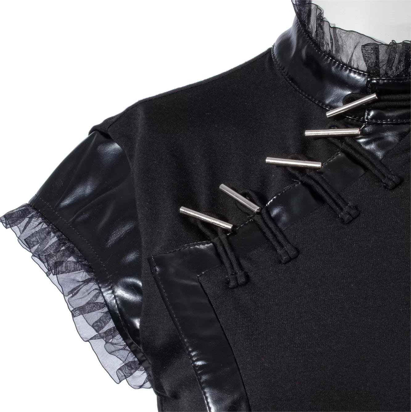 Women's Punk Cheongsam Collar Irregular Dress - Image 9