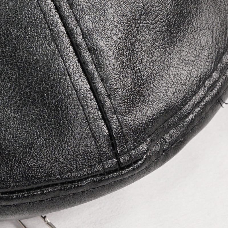 Women's Punk Clips Faux Leather Hat - Image 11