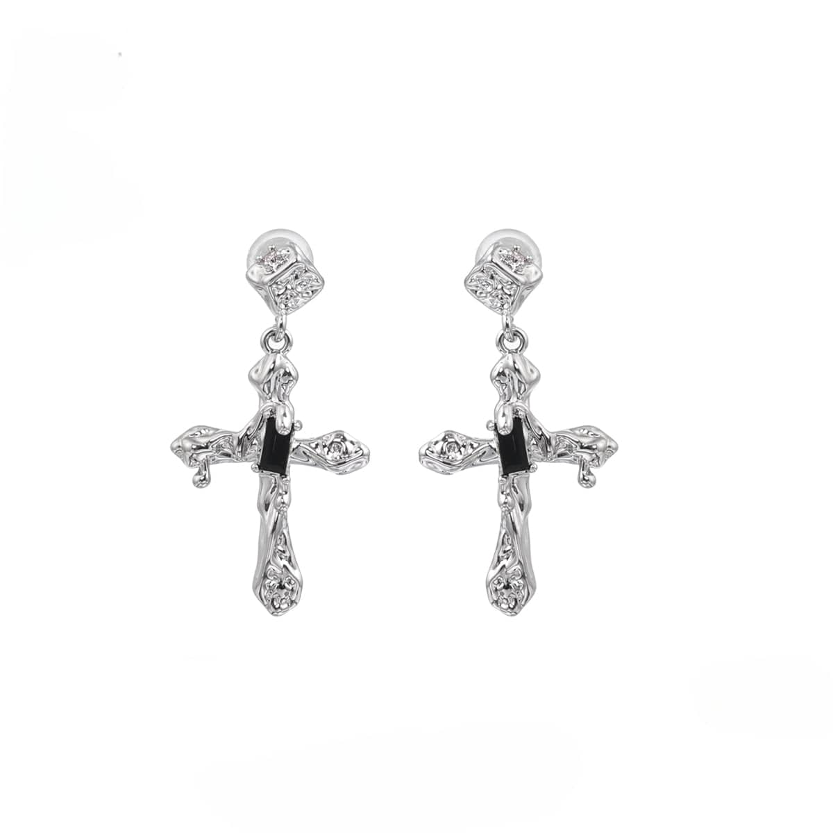 Women's Punk Cross Earrings - Image 5