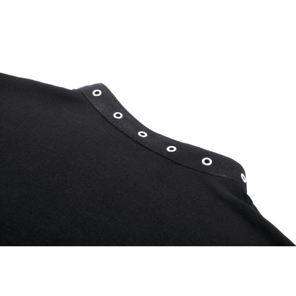 Women's Punk Cutout Cross Eyelet Crop Top - Image 12