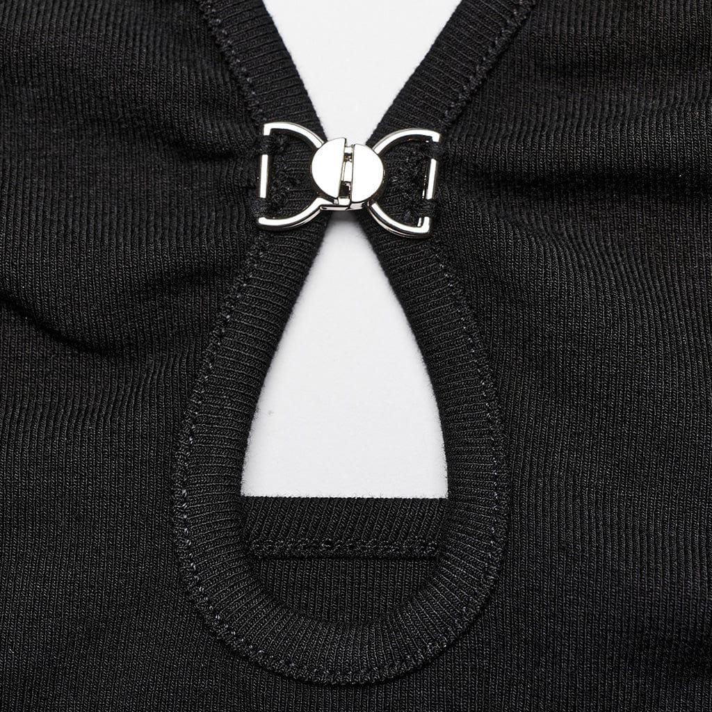 Women's Punk Cutout Halterneck Tank Top - Image 8