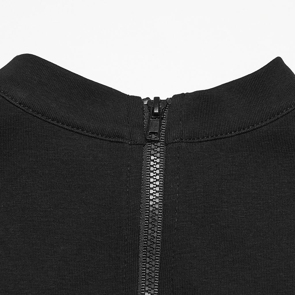 Women's Punk Cutout Rivets Tank Top - Image 8