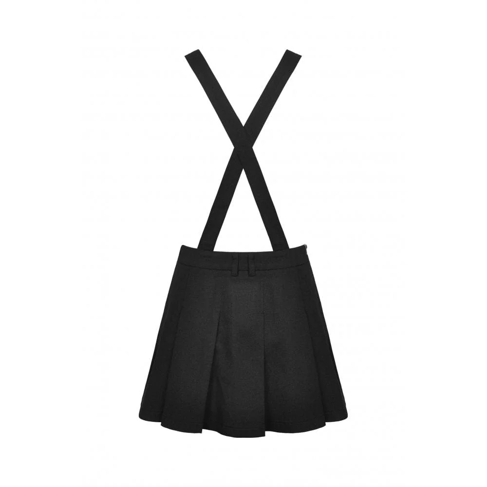 Women's Punk Devil Blood Suspender Skirt - Image 6