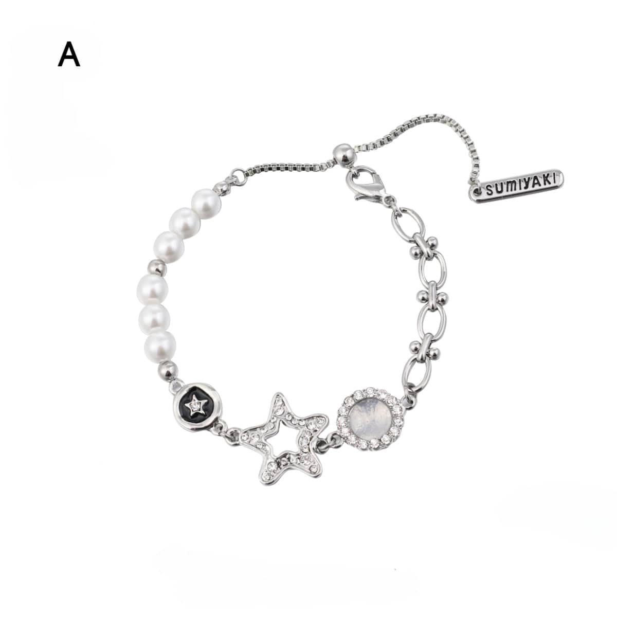Women's Punk Diamante Star Bracelet - Image 4