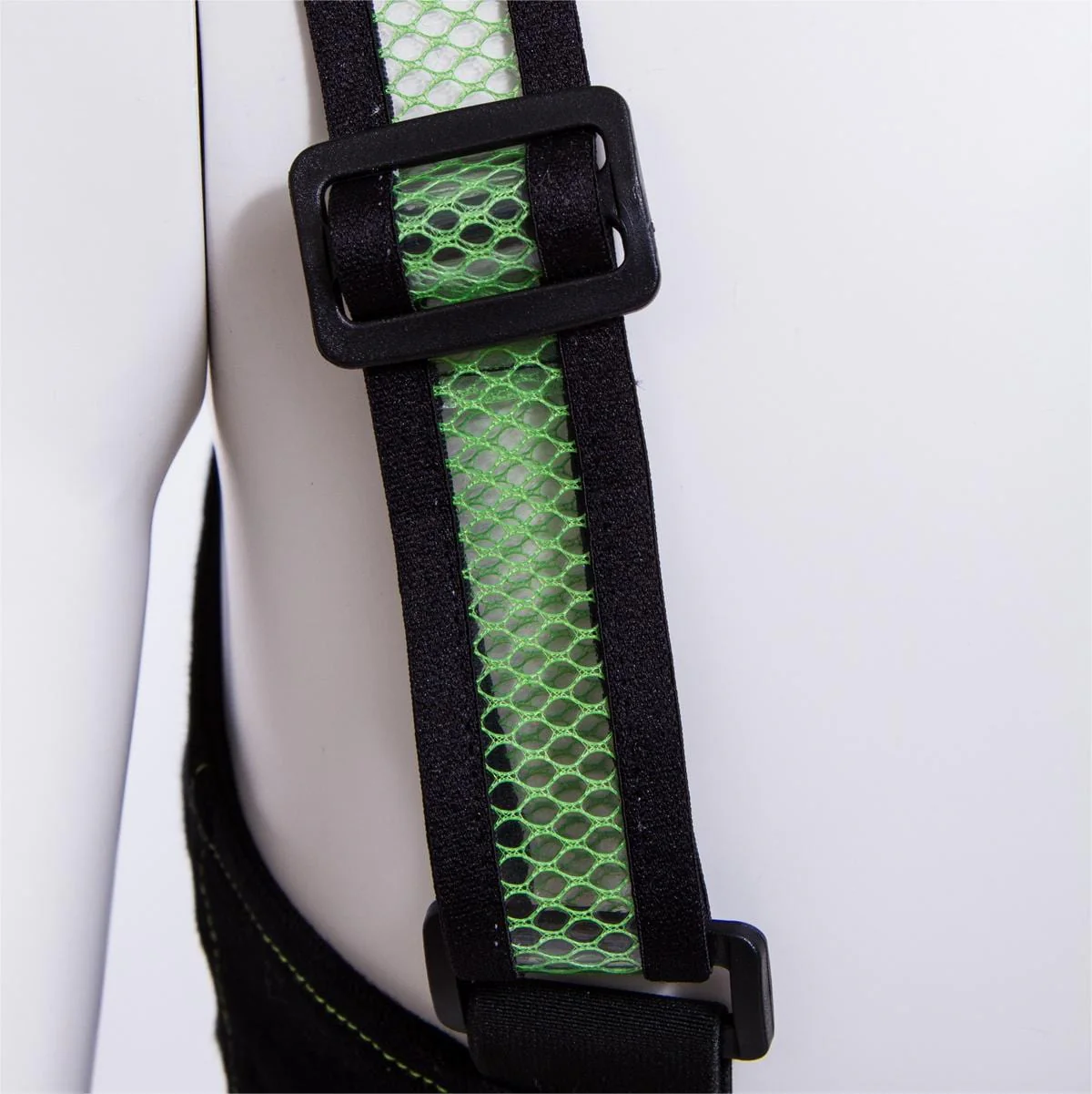 Women's Punk Double Color Mesh Splice Vest Green - Image 7