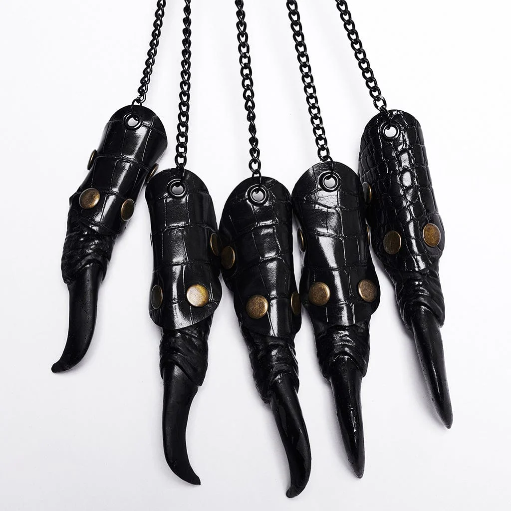 Women's Punk Faux Leather Fingertip Bracelets - Image 6