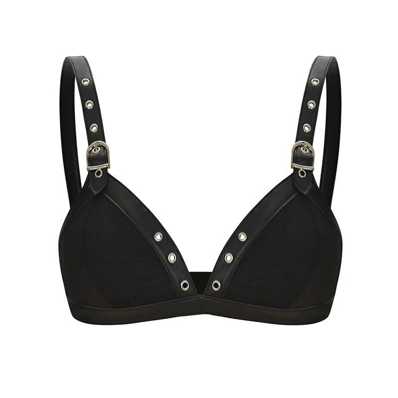 Women's Punk Faux Leather  Lace-up Busties - Image 4