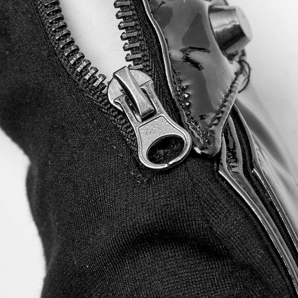 Women's Punk faux Leather Long Gloves - Image 8