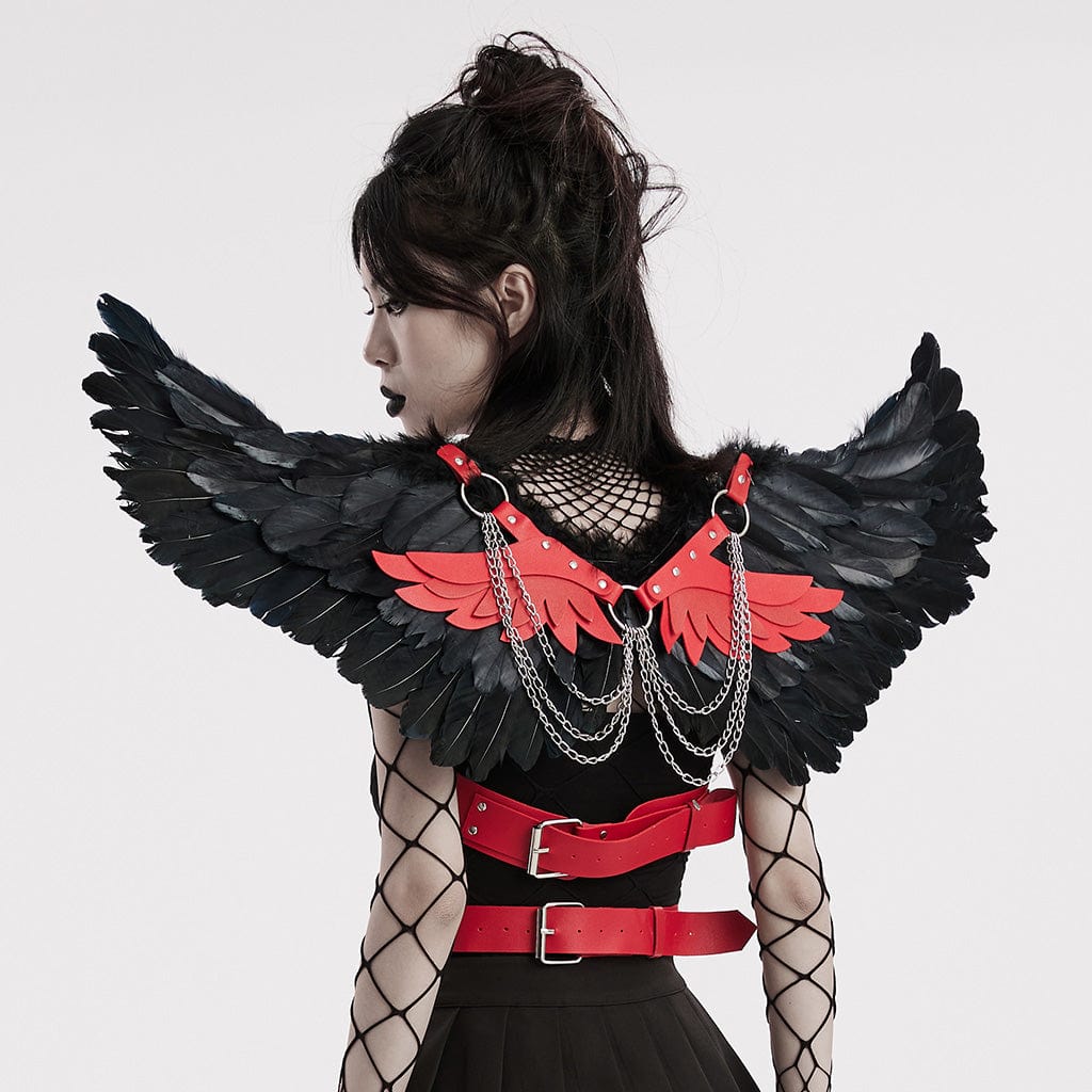 Women's Punk Feather Wing Harness - Image 7