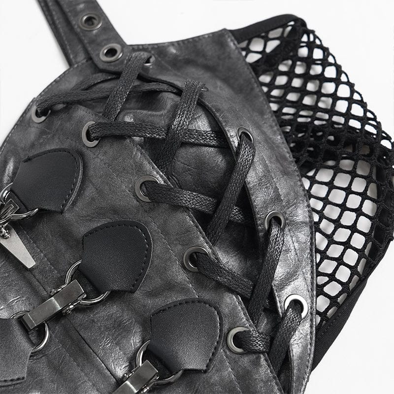 Women's Punk Heart Buckle-up Zip Bustier - Image 10
