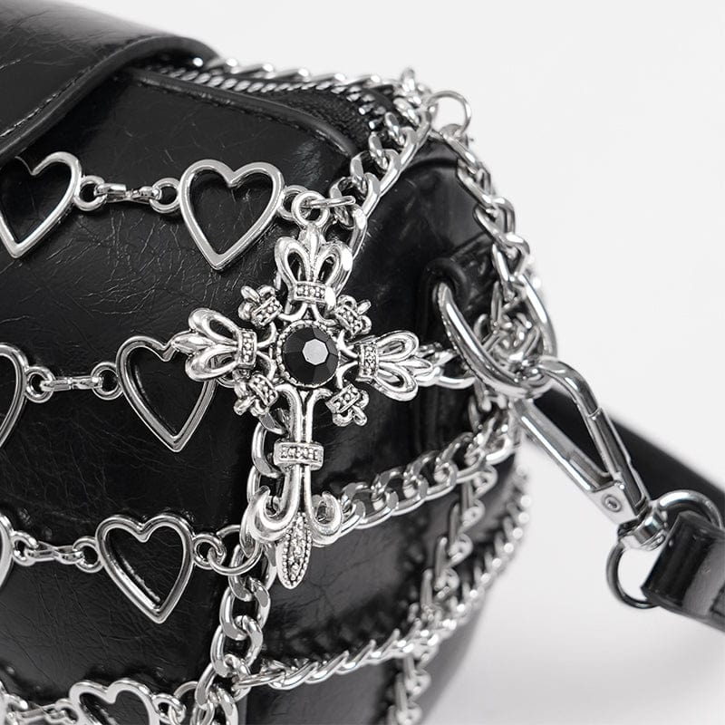 Women's Punk Heart Chained Bag - Image 9