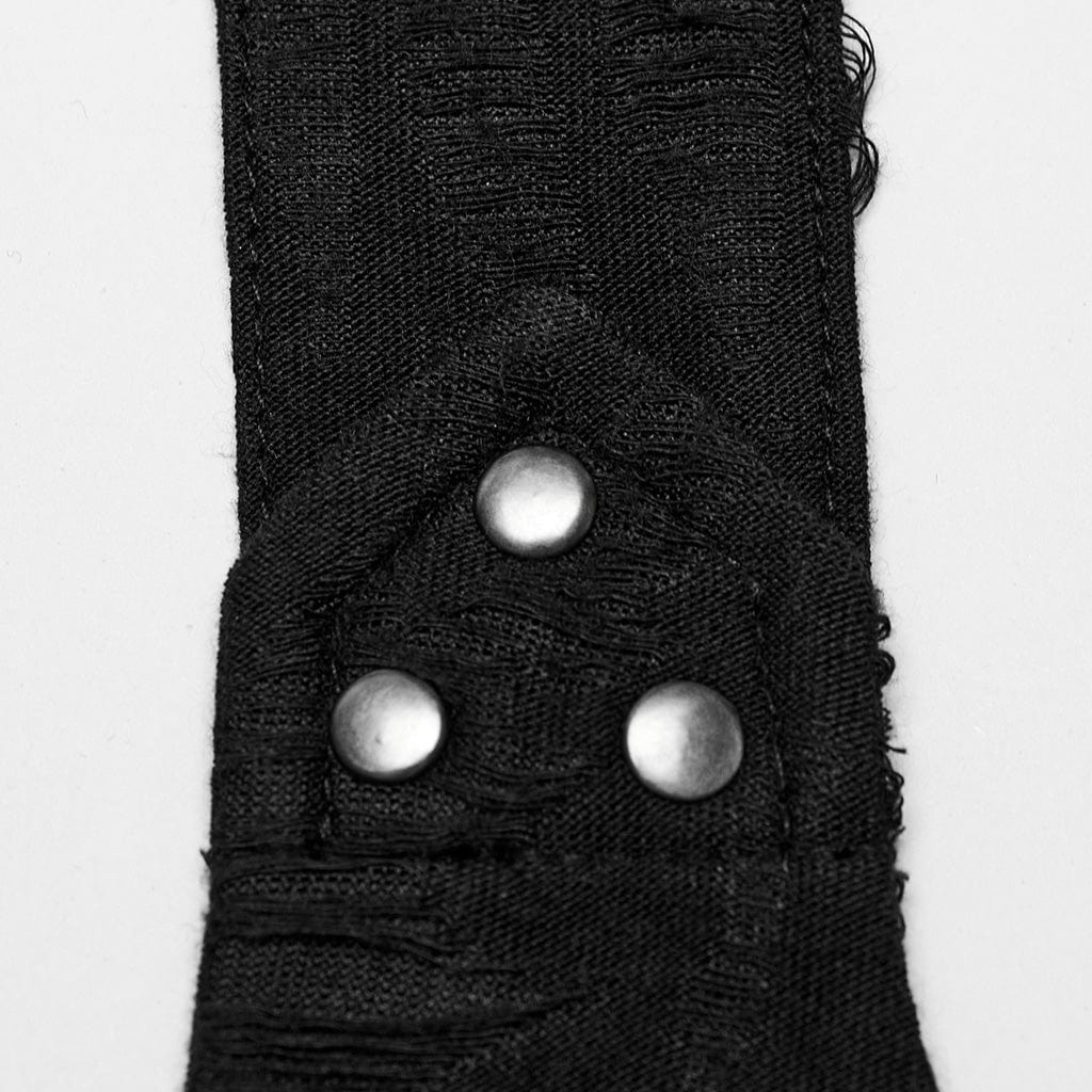 Women's Punk Irregular Ripped Halterneck Vest - Image 7