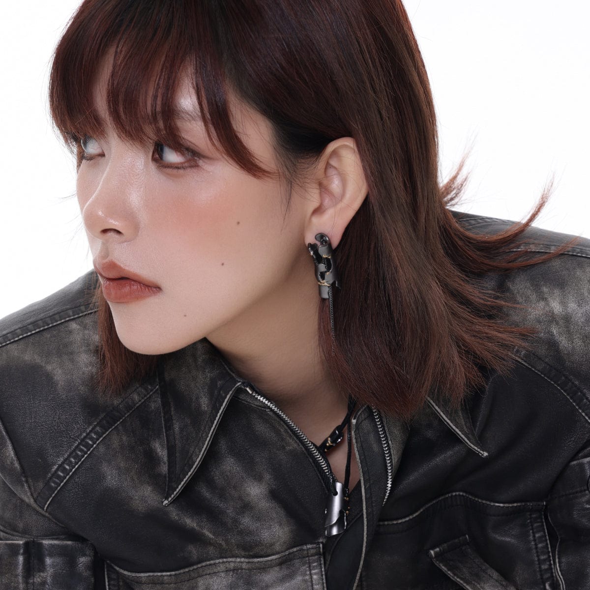 Women's Punk Irregular Tinfoil Tassel Earrings