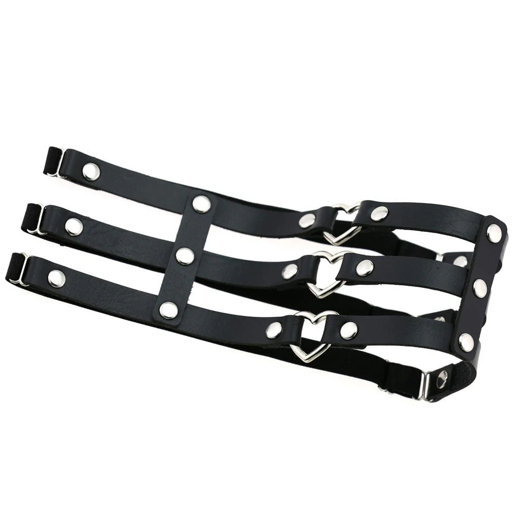 Women's Punk Layered Heart Garter - Image 3