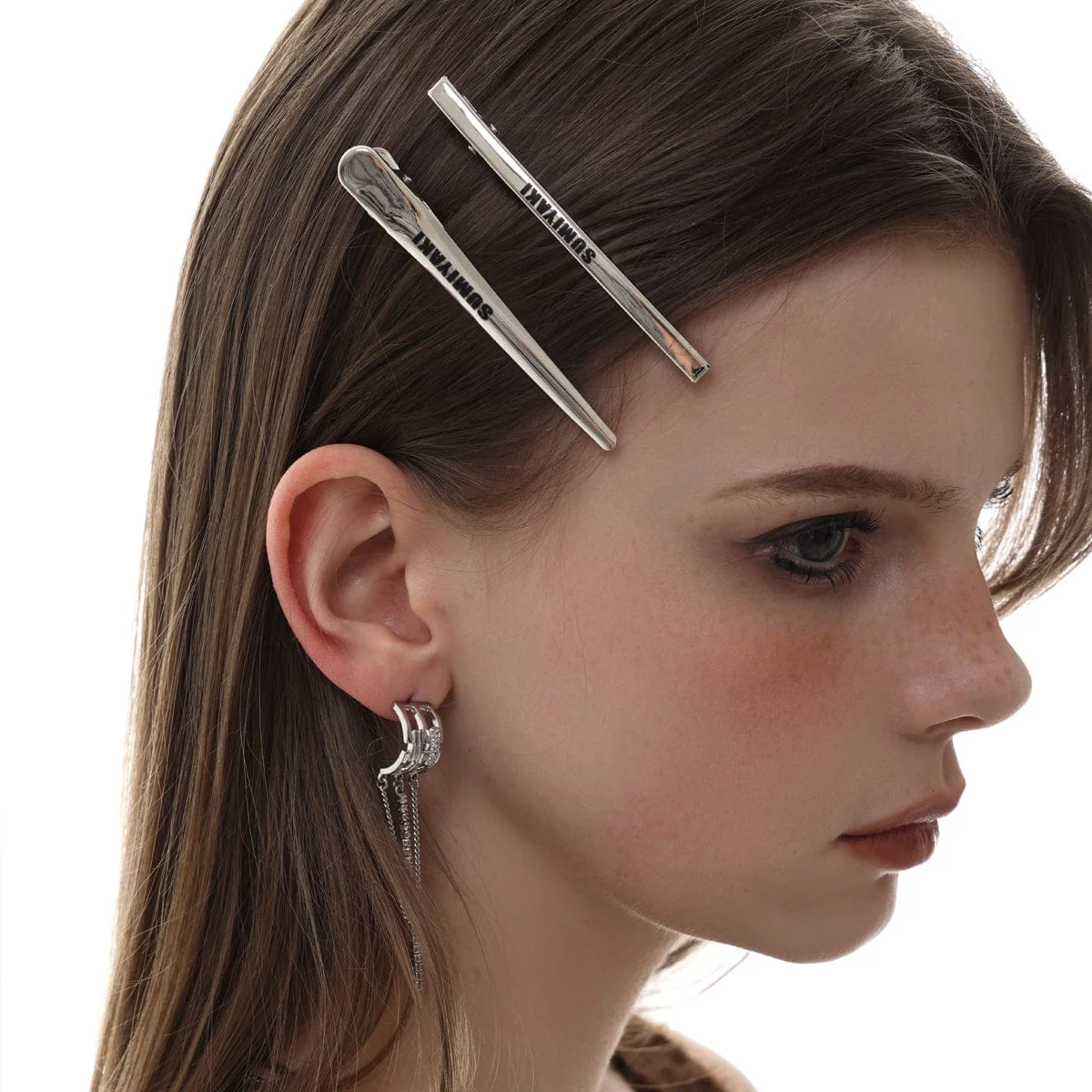 Women's Punk Letter Printed Hair Clip - Image 3