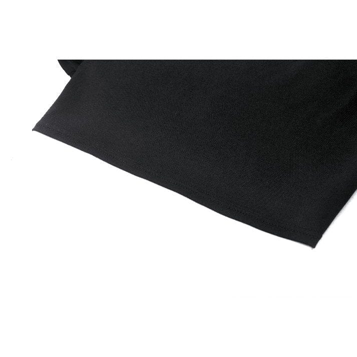 Women's Punk Mesh Splice Strap Crop Top - Image 14