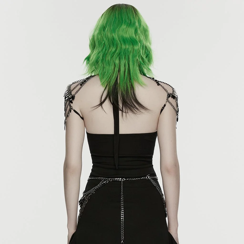 Women's Punk Metal Blade Waist Chain - Image 3