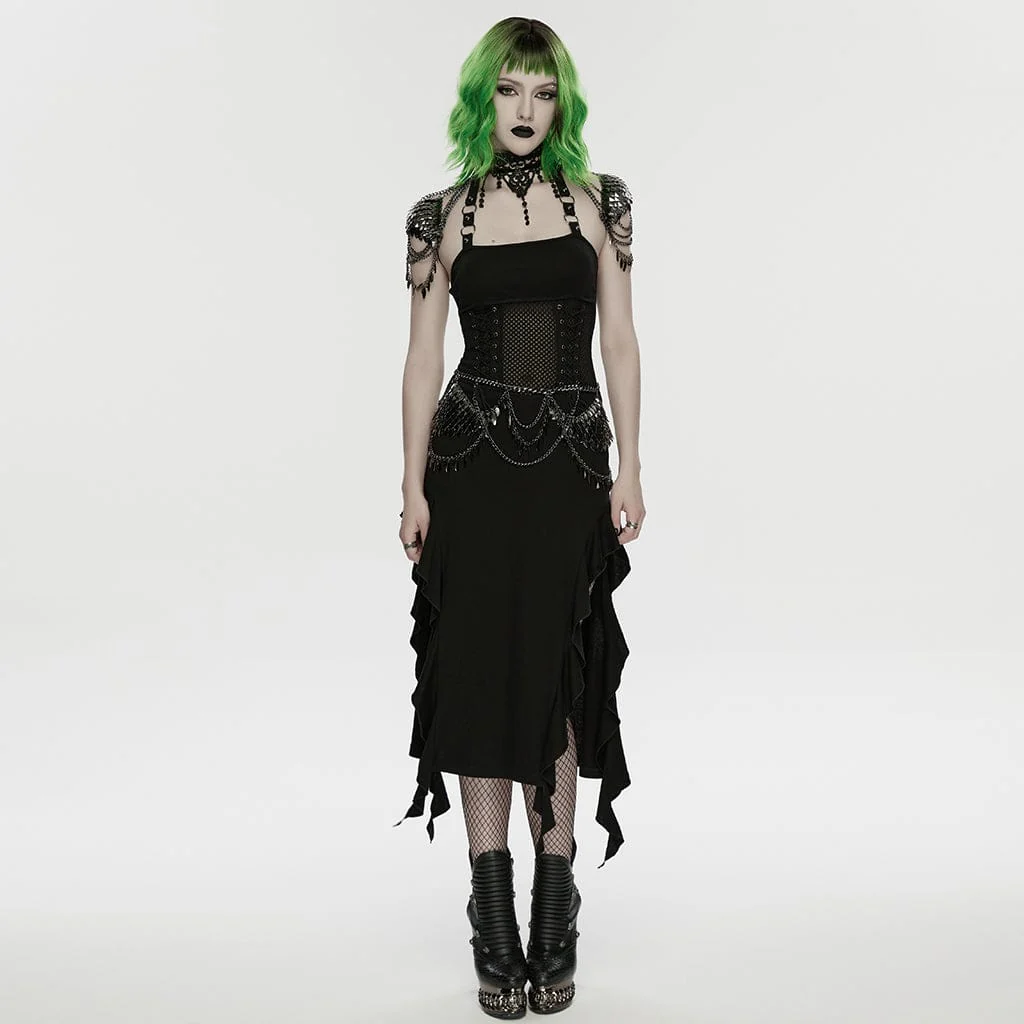 Women's Punk Metal Blade Waist Chain - Image 4