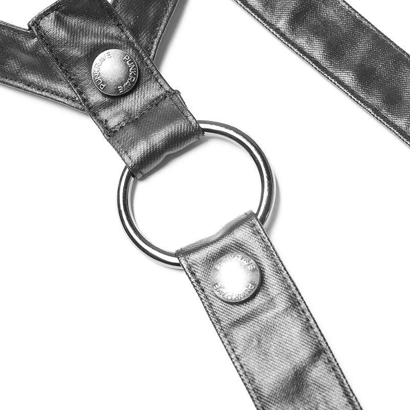 Women's Punk Metal Chain Harness Cape - Image 5