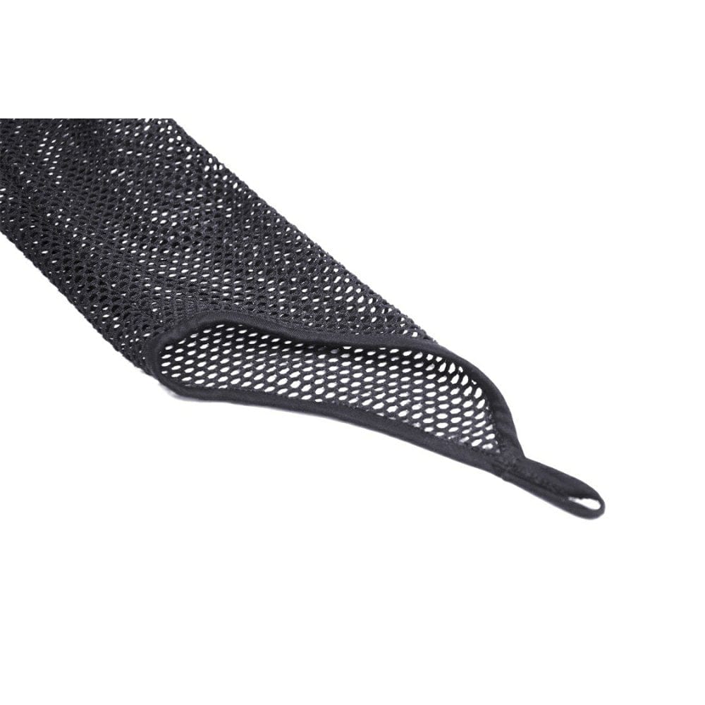 Women's Punk Plunging Mesh Splice Shirt with Oversleeves - Image 12