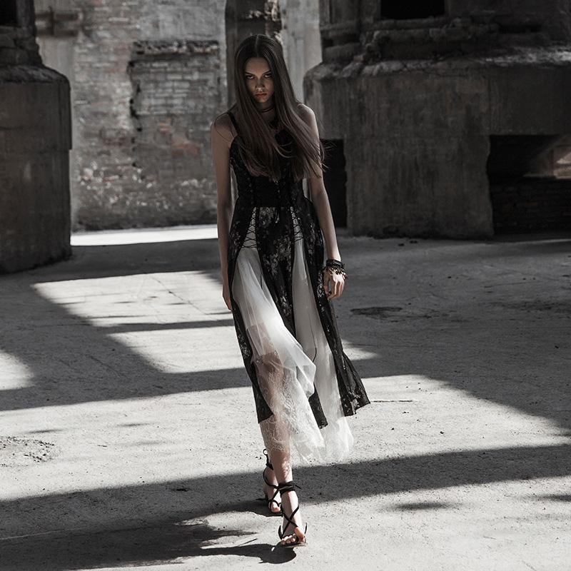 Women's Punk Printed Dress - Image 4