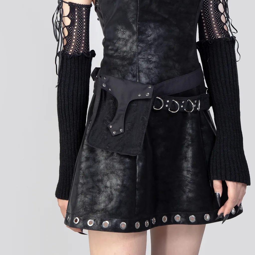 Women's Punk Ripped Nailed Waist Bag - Image 2
