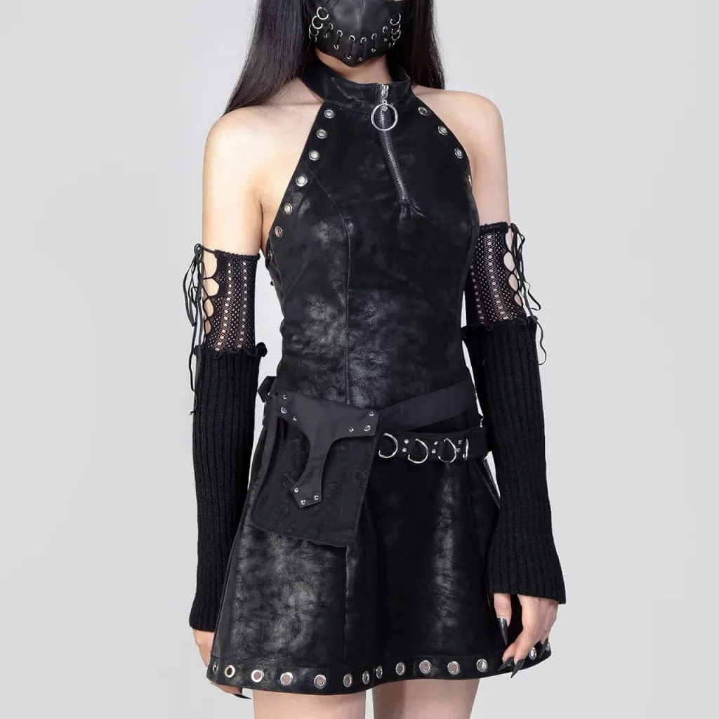 Women's Punk Ripped Nailed Waist Bag - Image 4
