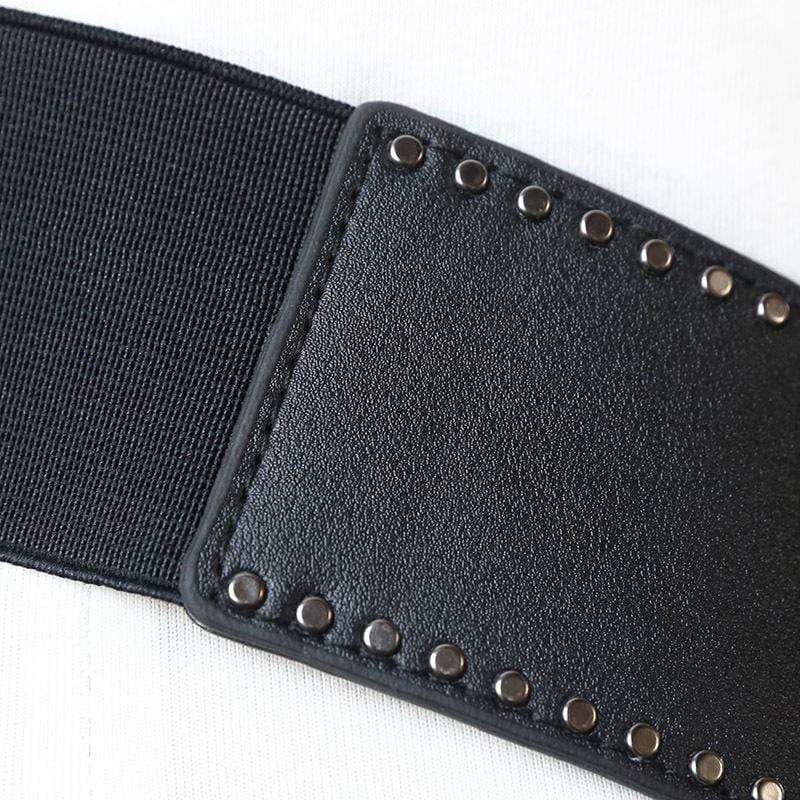 Women's Punk Rivets Faux Leather Belts - Image 2