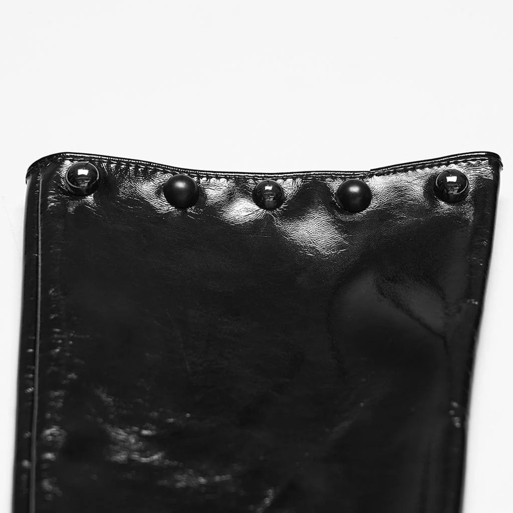 Women's Punk Rivets Long Gloves - Image 8