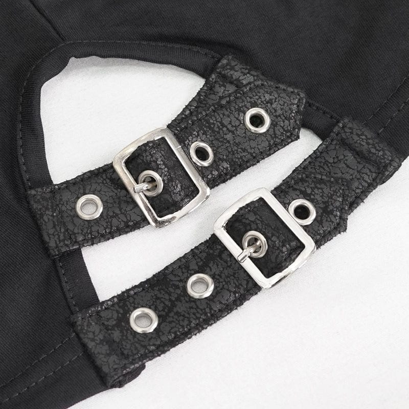 Women's Punk Rivets Skull Halterneck Bustier - Image 9