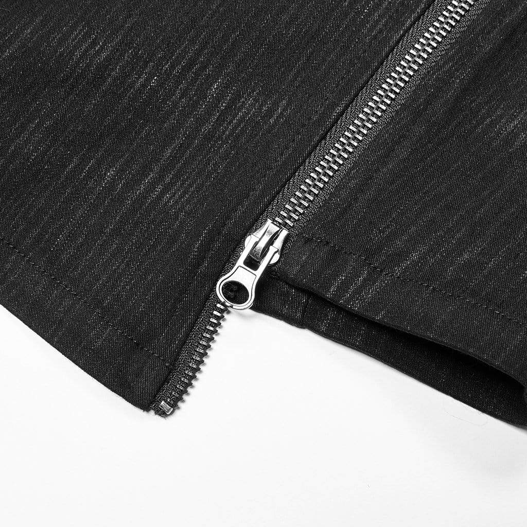 Women's Punk Side Slit Buckles Skirt - Image 9